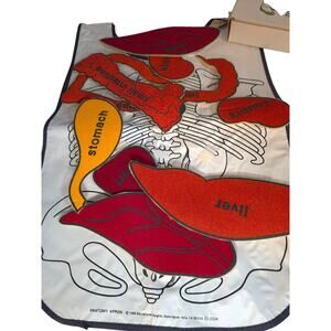 Anatomy Apron 1986 Educational Interactive Learning Homeschooling Play Health